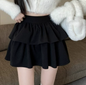 ruffled high-waisted puffy skirt