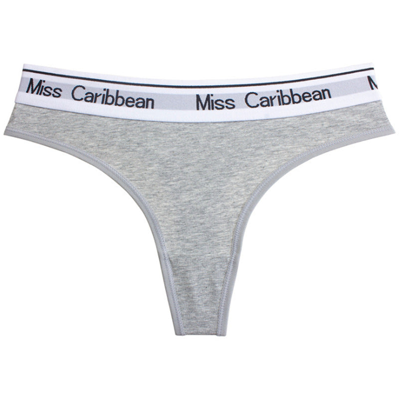 Cotton Letter Waist Sports Temptation T-Pants