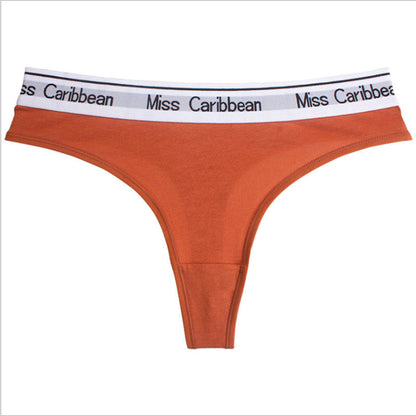 Cotton Letter Waist Sports Temptation T-Pants