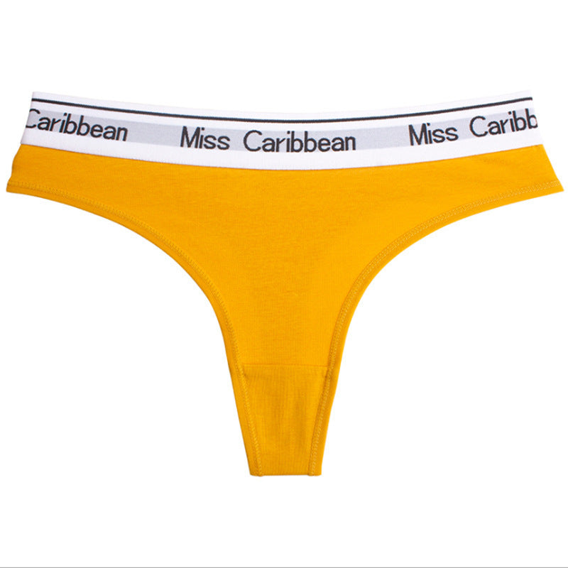 Cotton Letter Waist Sports Temptation T-Pants