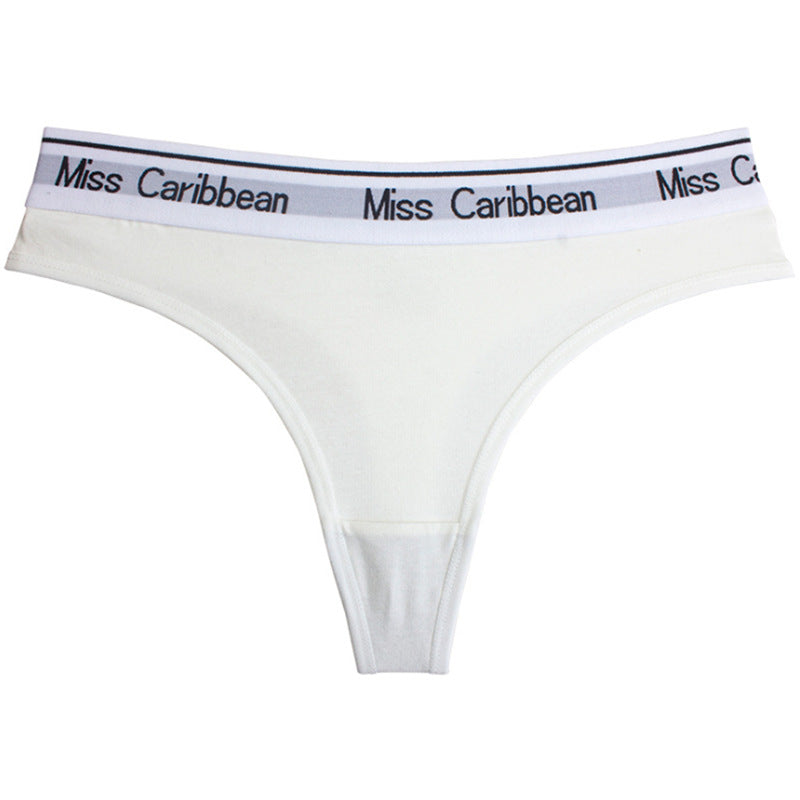 Cotton Letter Waist Sports Temptation T-Pants