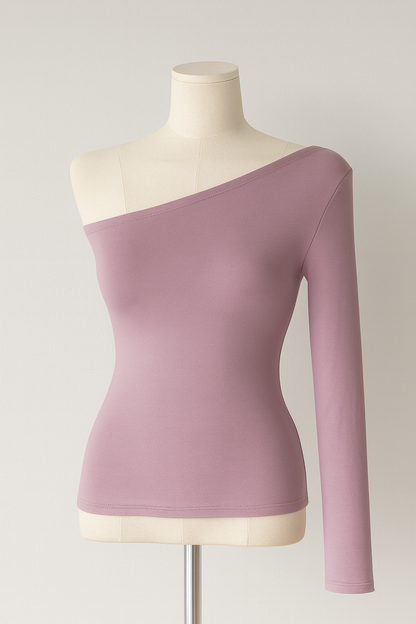 Asymmetrical Long-Sleeve