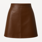 PU Leather A-Line Skirt
