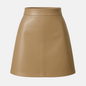 PU Leather A-Line Skirt