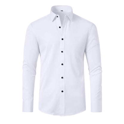 Elastic Non-Iron Men’s Long-Sleeved Shirt