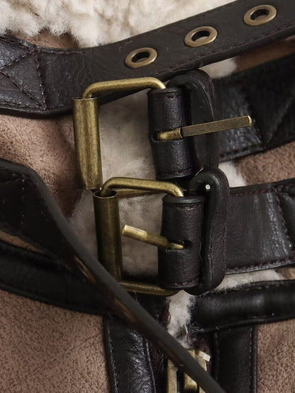 Fur Integrated Model Short Jacket