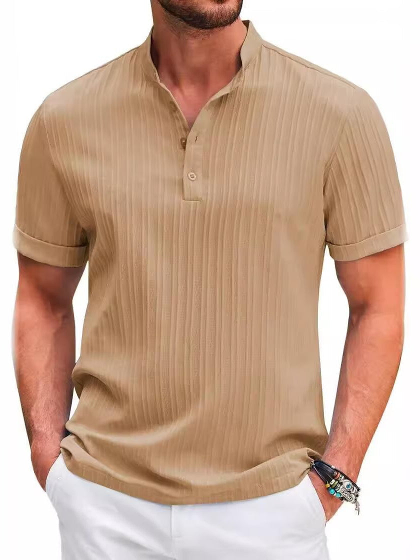 Retro Jacquard Polo Shirt