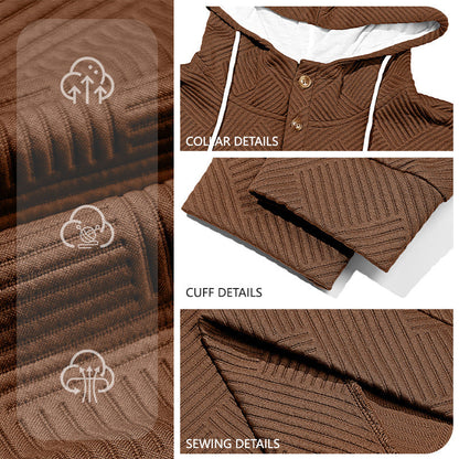 Jacquard Hooded Sweatshirt