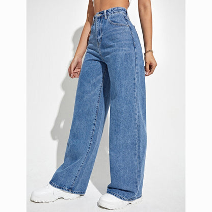Slim Straight Denim Trousers