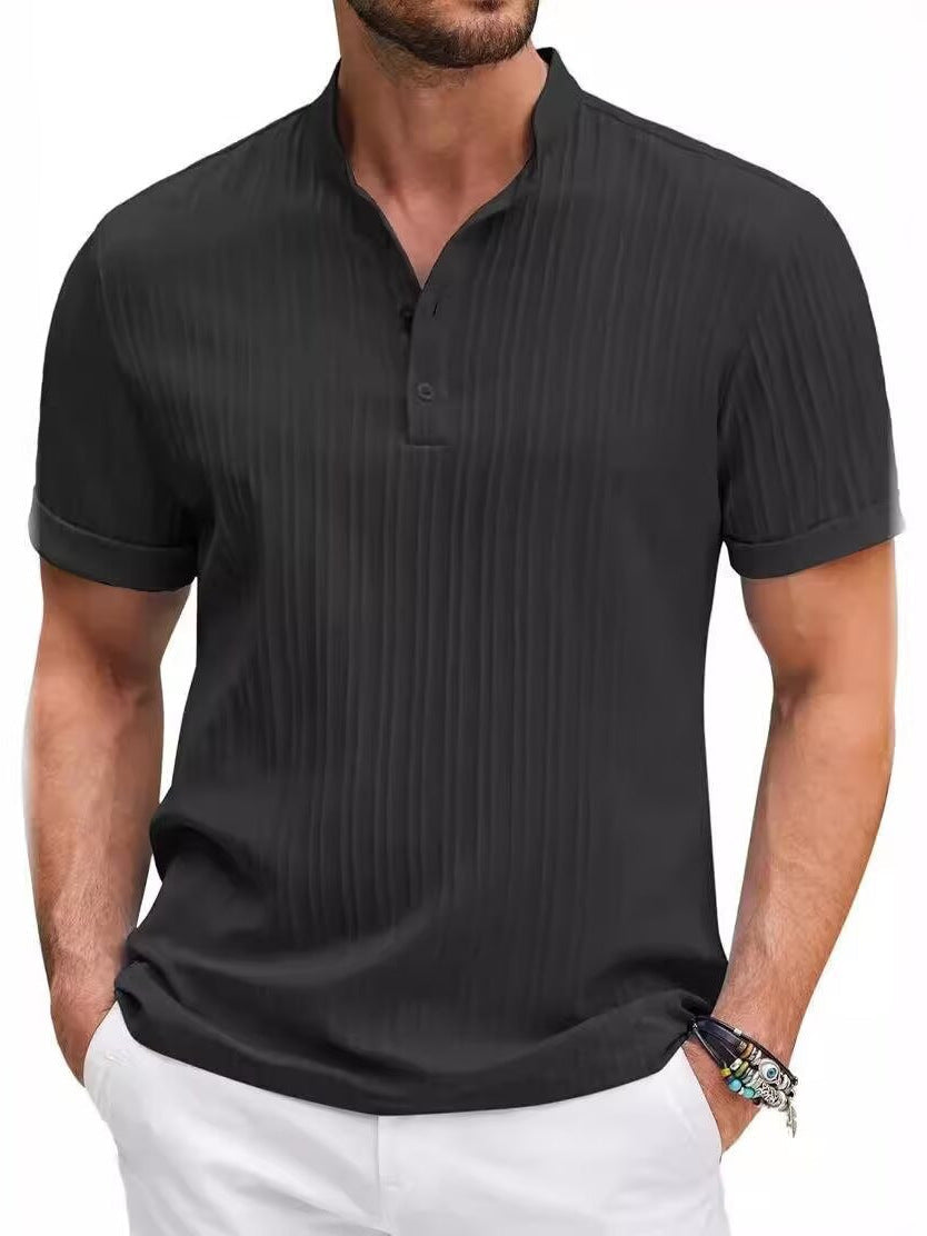 Retro Jacquard Polo Shirt