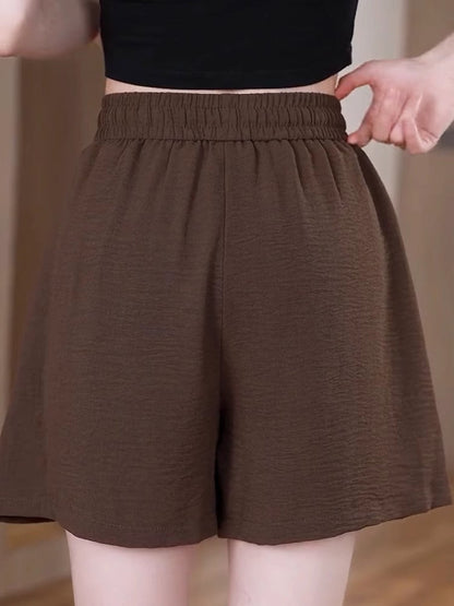 High-Waist Wide-Leg Summer shorts