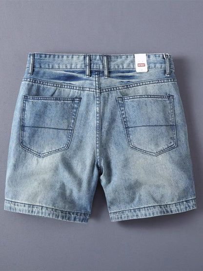 Straight Denim Shorts