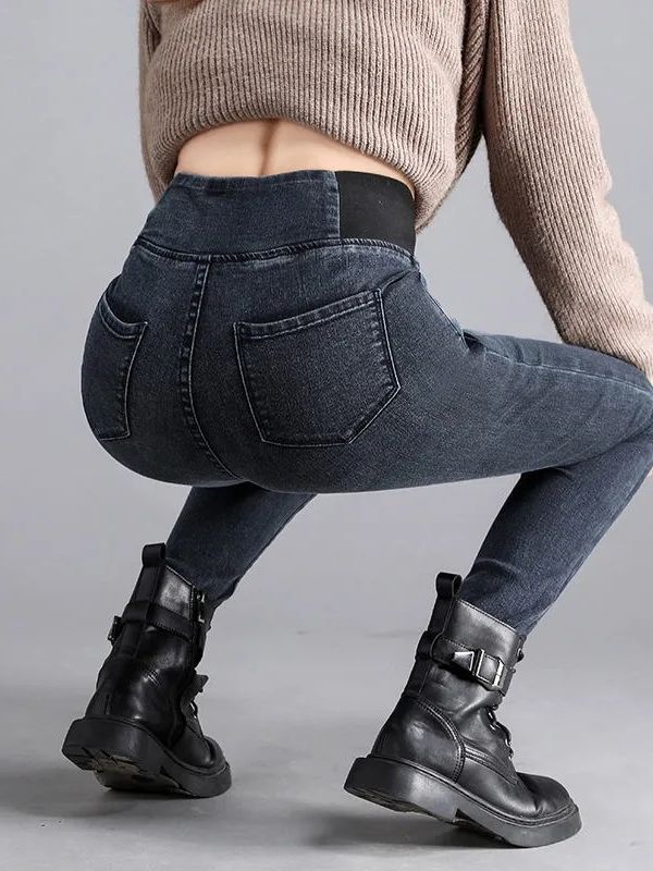 High-Waist Pencil Pants