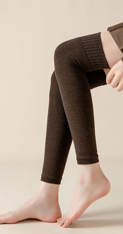 Women’s Fleece-Lined Long Tube Knee Socks