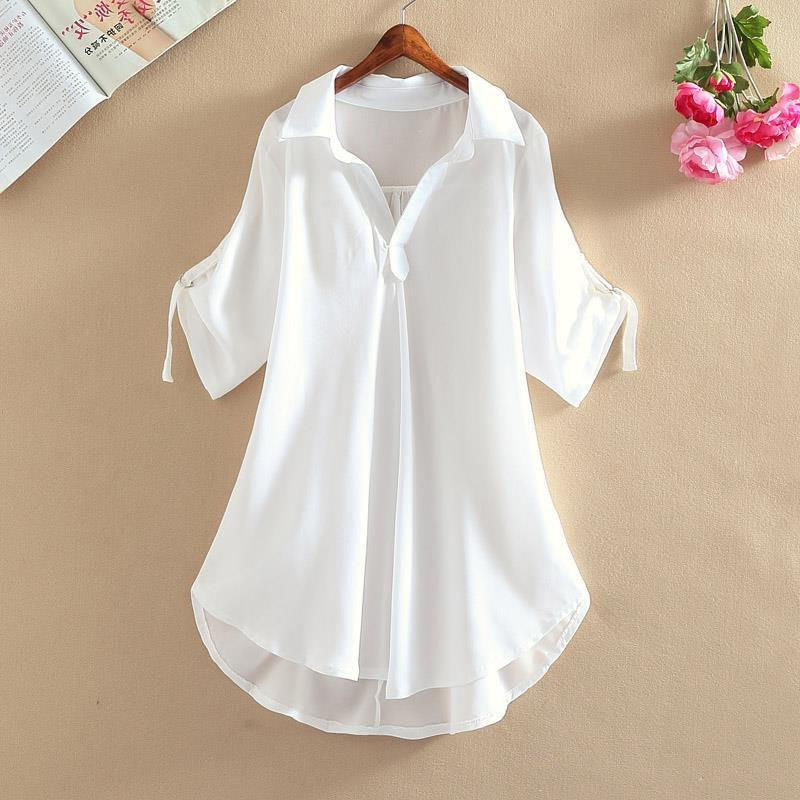 Summer New V-Neck Chiffon