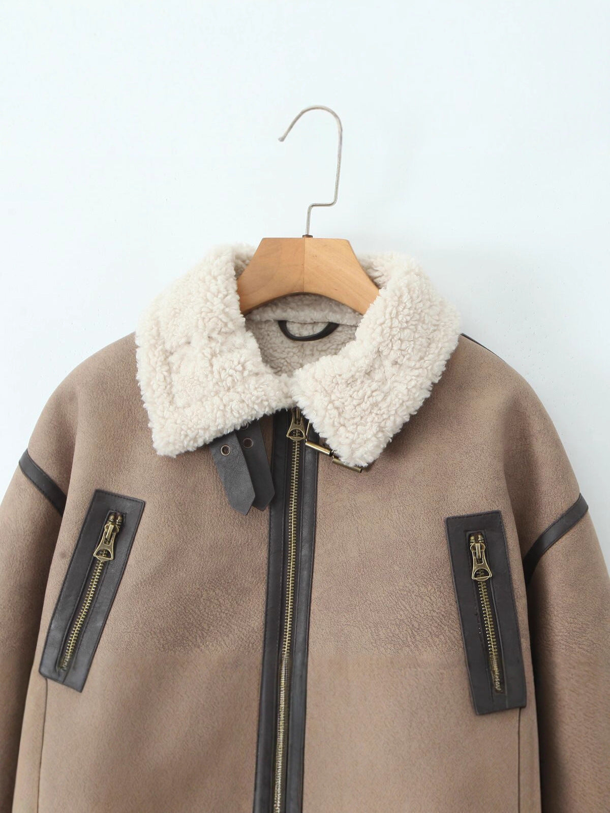 Fur Integrated Model Short Jacket