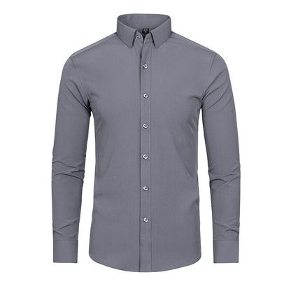 Elastic Non-Iron Men’s Long-Sleeved Shirt