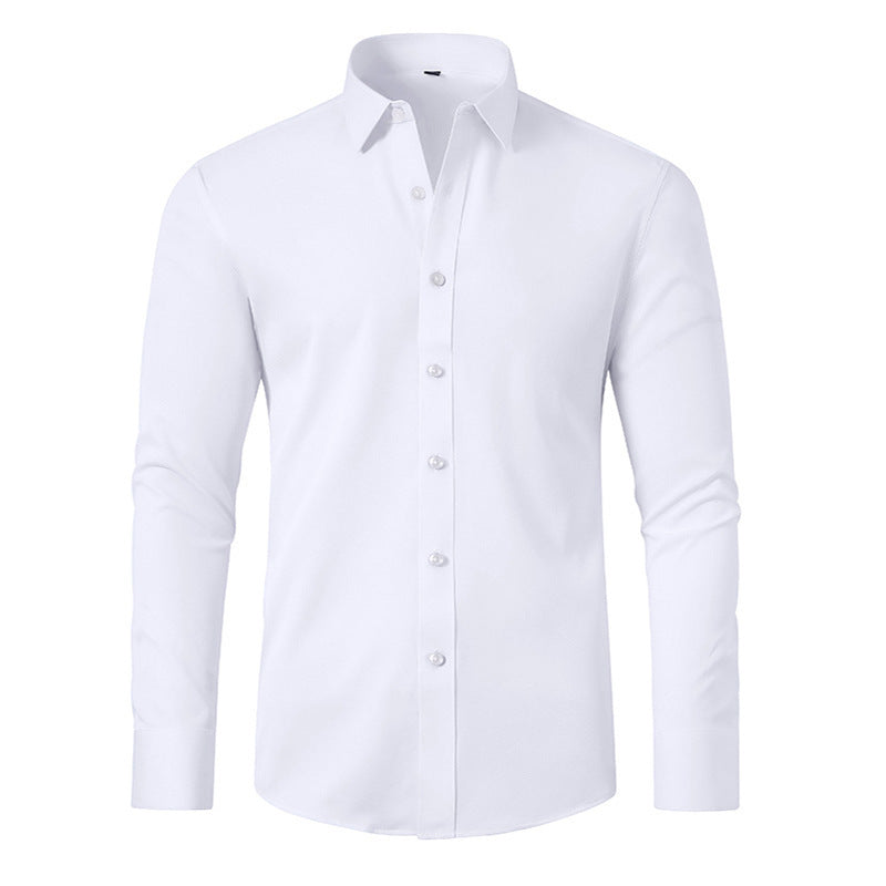 Elastic Non-Iron Men’s Long-Sleeved Shirt