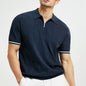 Short-Sleeve Striped Polo