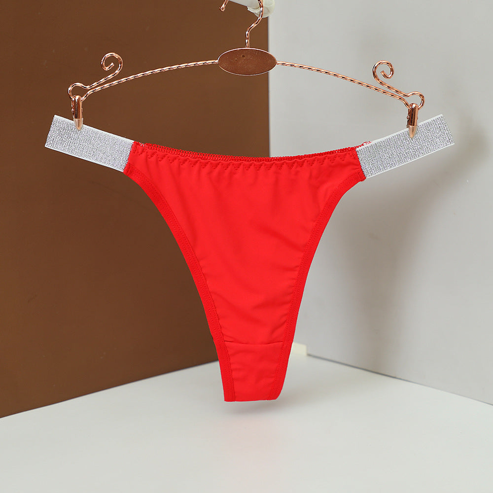 Shiny Thong Hip Bikini Panties