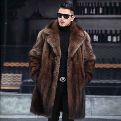 Men’s Faux Mink Fur Coat