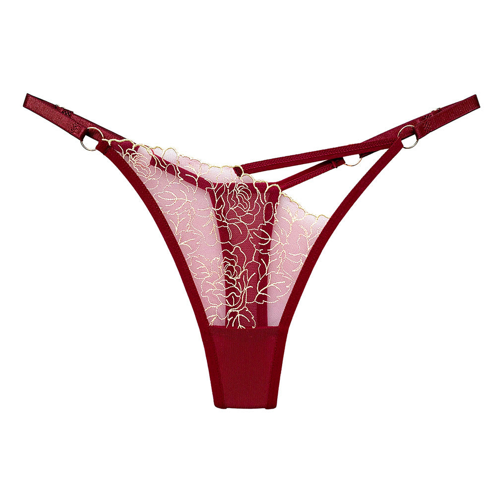 V-Shaped Lace Thong