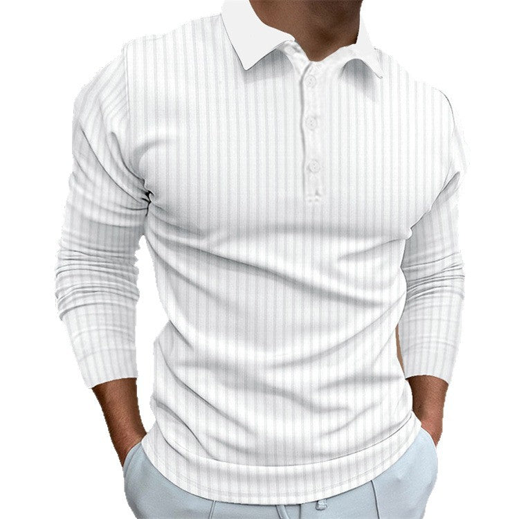 Vertical Long Sleeve Performance Polo