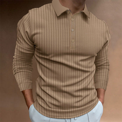 Vertical Long Sleeve Performance Polo
