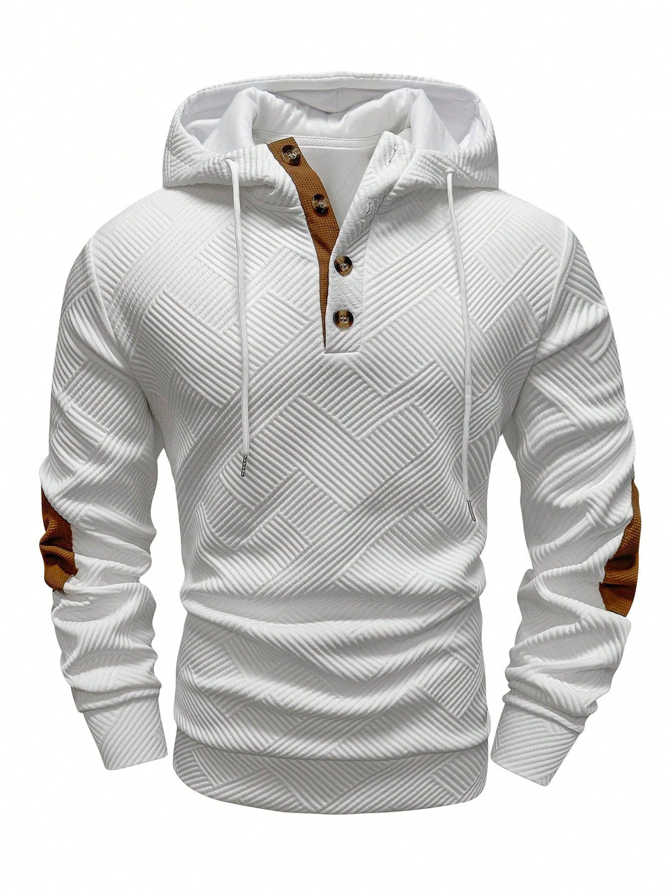 Jacquard Hooded Sweatshirt