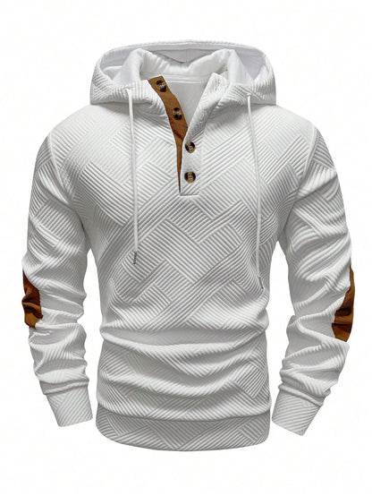 Jacquard Hooded Sweatshirt