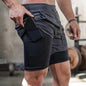 Double-Layer Quick-Dry Sports Shorts