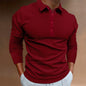 Vertical Long Sleeve Performance Polo
