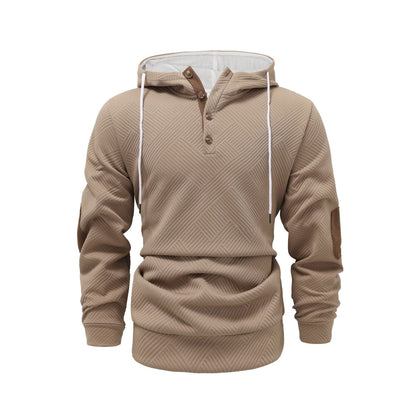 Jacquard Hooded Sweatshirt