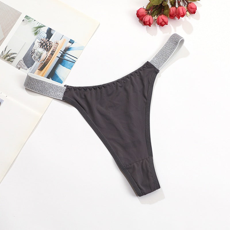 Shiny Thong Hip Bikini Panties