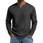 Autumn Long-Sleeve V-Neck Slim Base Shirt