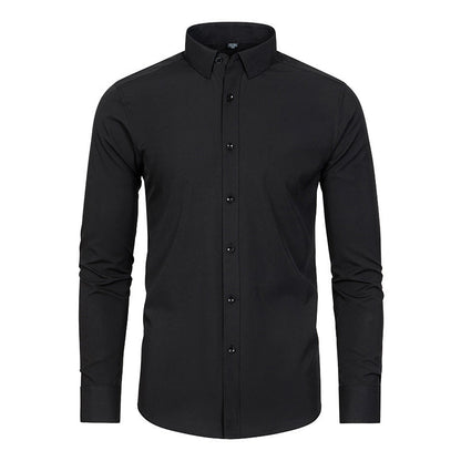 Elastic Non-Iron Men’s Long-Sleeved Shirt