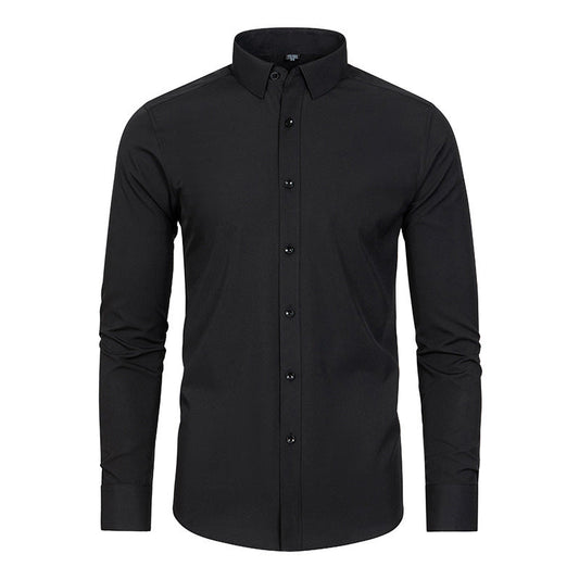 Elastic Non-Iron Men’s Long-Sleeved Shirt