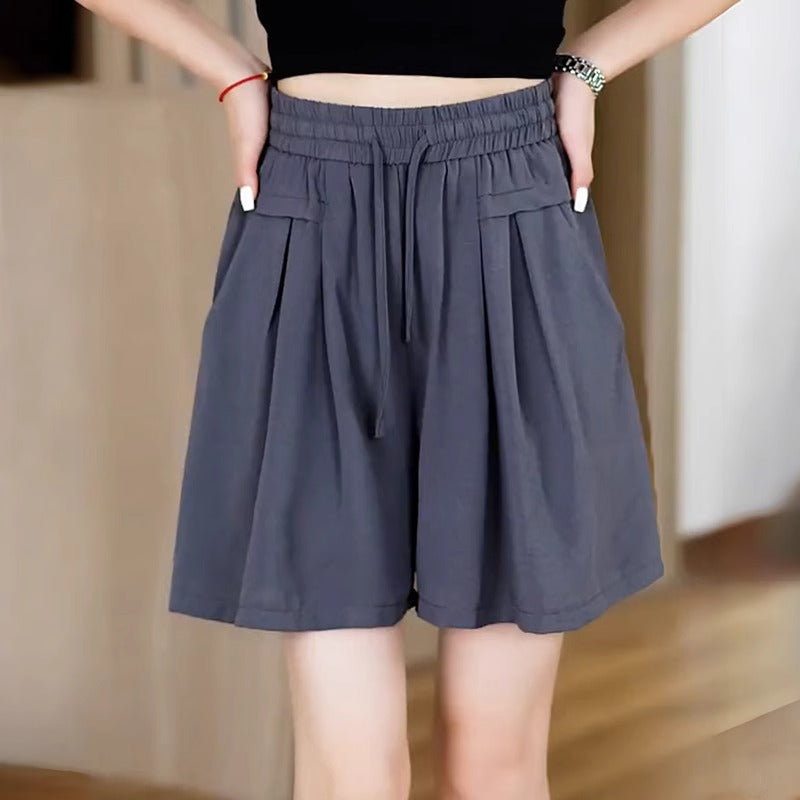 High-Waist Wide-Leg Summer shorts