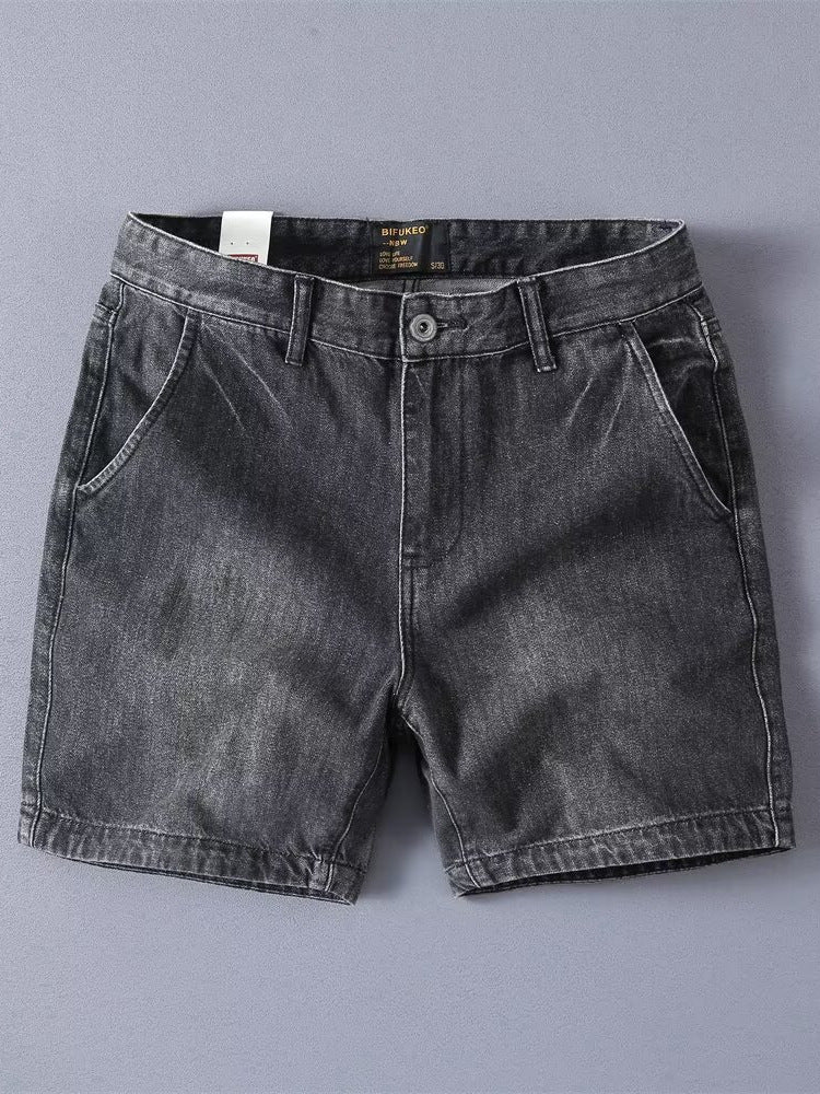 Straight Denim Shorts