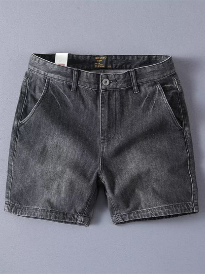 Straight Denim Shorts