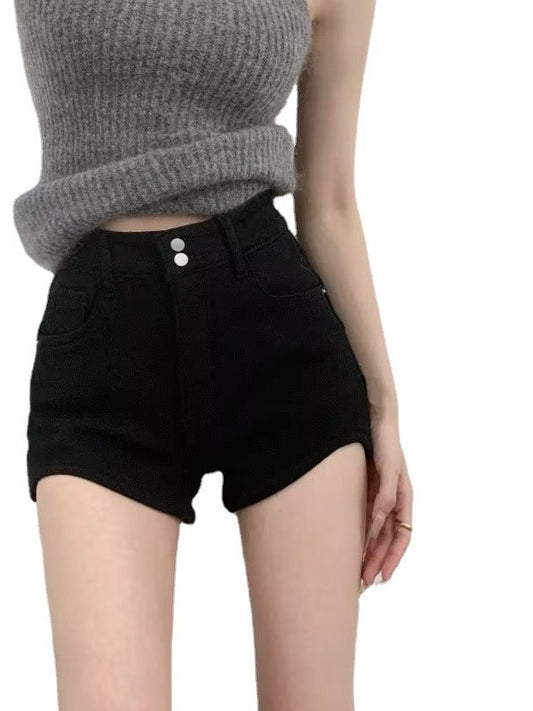High-Waist Baggy 3/4 Pants