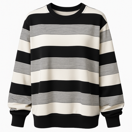 Striped Thin Sweatshirt