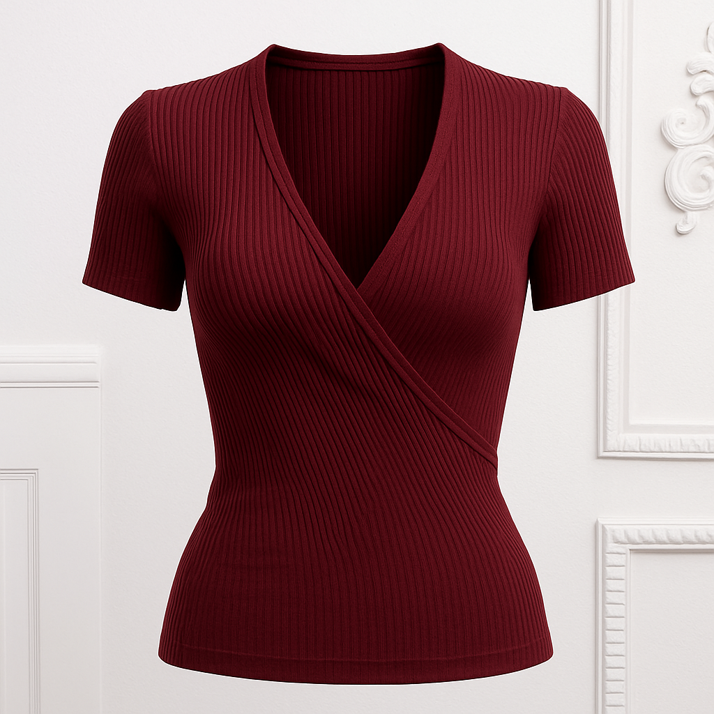 Low-cut Deep V Slim-fit