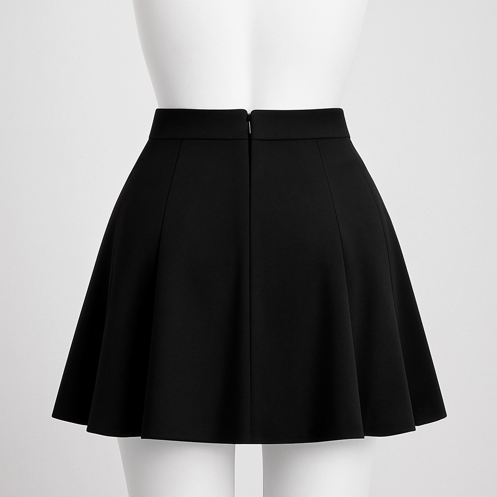 Premium A-Line Wrap Pleated Mini Skirt