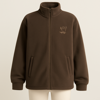 Double-sided polar fleece plus size coat